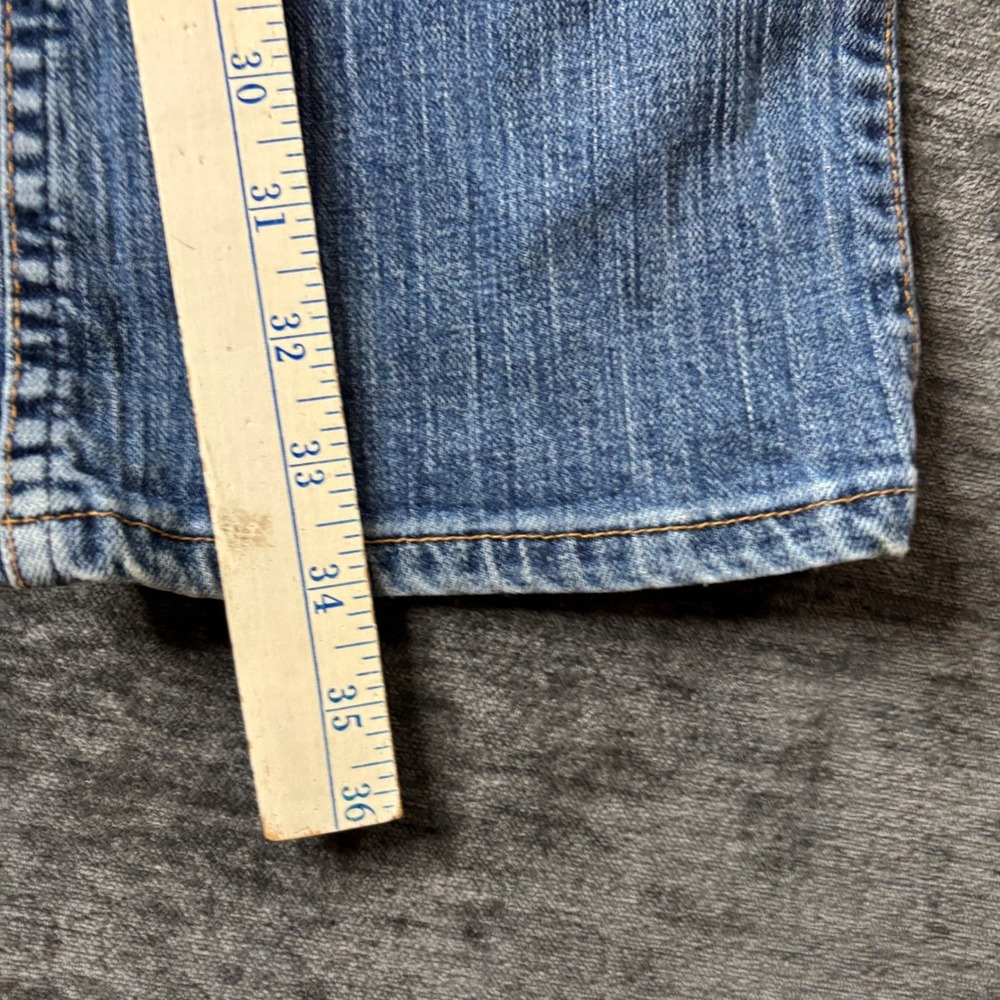 Wrangler Q-Baby Ultimate Riding Jeans Medium Wash Bootcut Size 28x34 Western Y2K - Picture 9 of 10